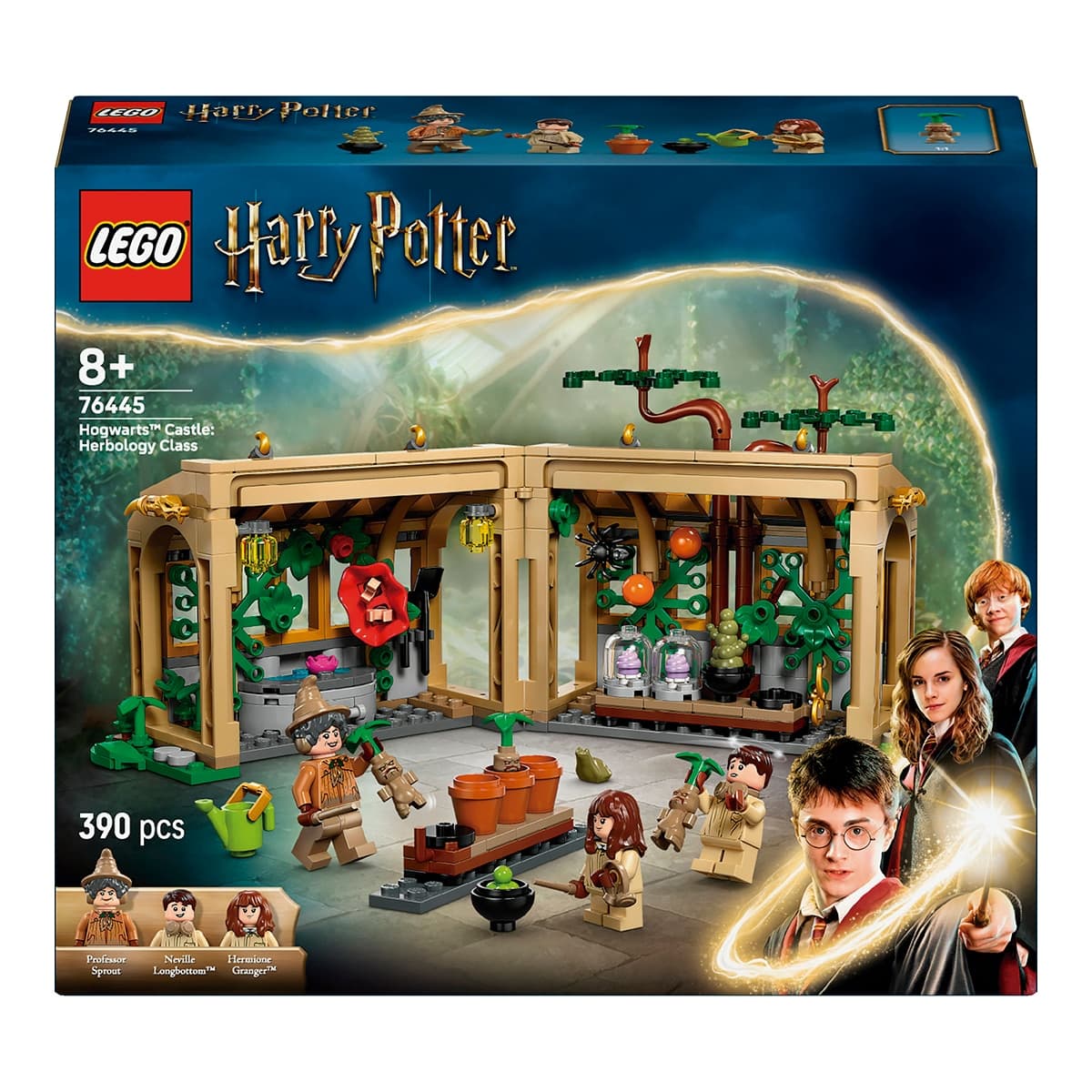 Juego de construcción Castillo de Hogwarts: Clase de Herbología LEGO Harry Potter - 76445