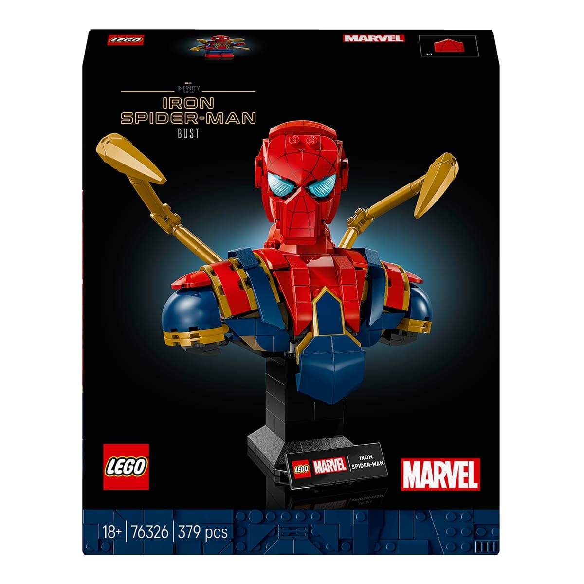 Juego de construcción Busto de Iron Spider-Man LEGO Super Hero - 76326