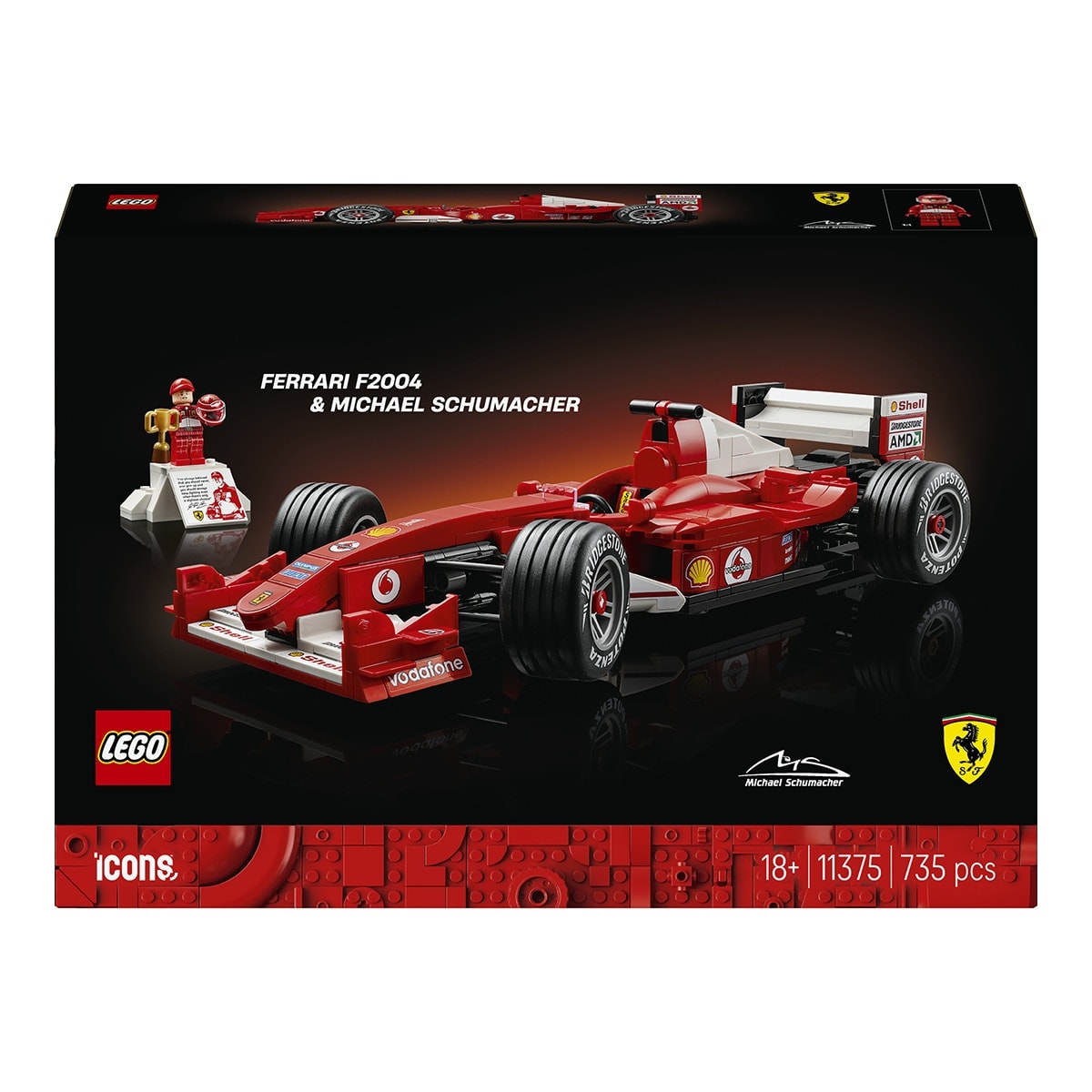 Juego de construcción Ferrari F2004 y Michael Schumacher LEGO Icons - 11375 - Image 1