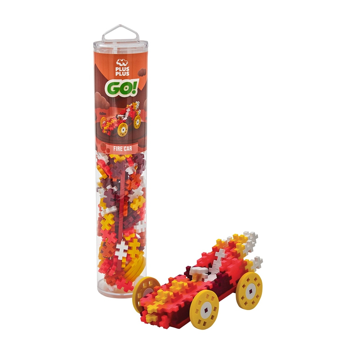 Lúdilo - Juego Educativo - Construcción + Tubo Color Car: Fire 200 piezas Lúdilo. - Image 1