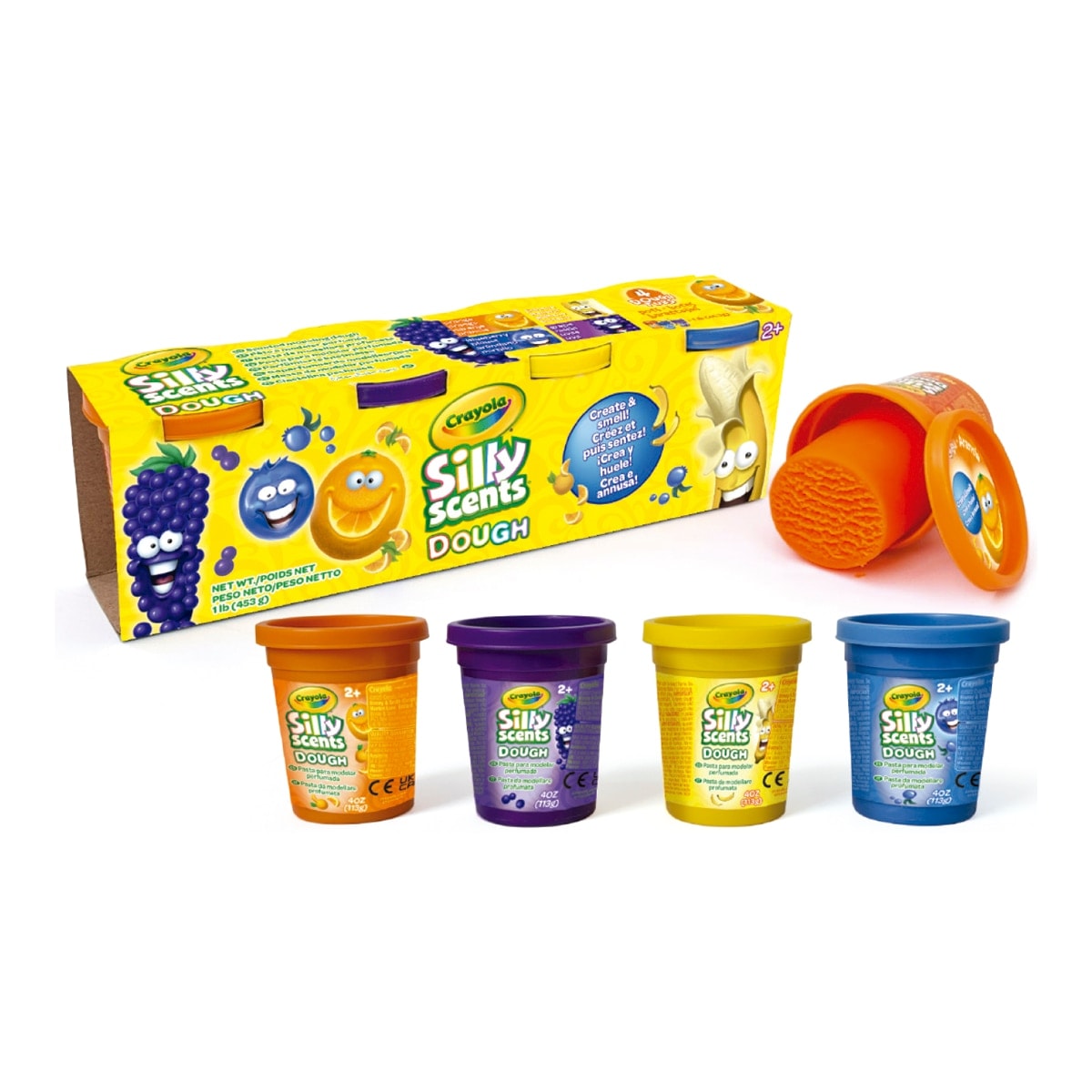 Crayola - 4 Botes de Pasta para Modelar Perfumada 113gr Crayola. - Image 1