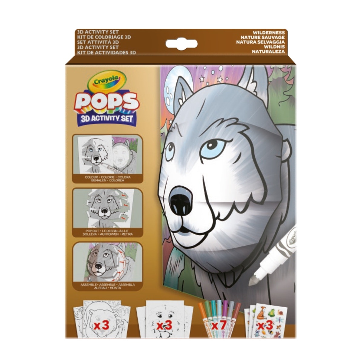 Crayola - Set de actividades Color Pops 3D Wilderness Crayola. - Image 1