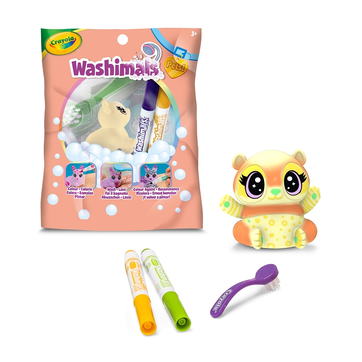 Crayola - Sobre Individual 6 modelos Pastel Serie 3 Washimals Pets Crayola. - Image 1