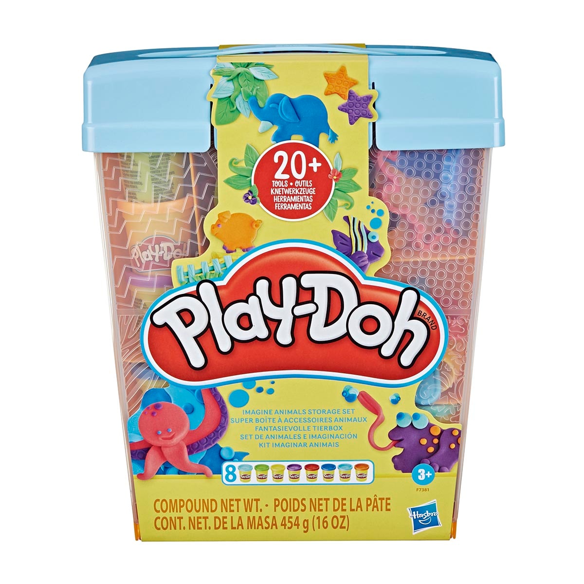 Play-Doh - Juego de manualidades Set de animales e imaginación Play-Doh. - Image 1