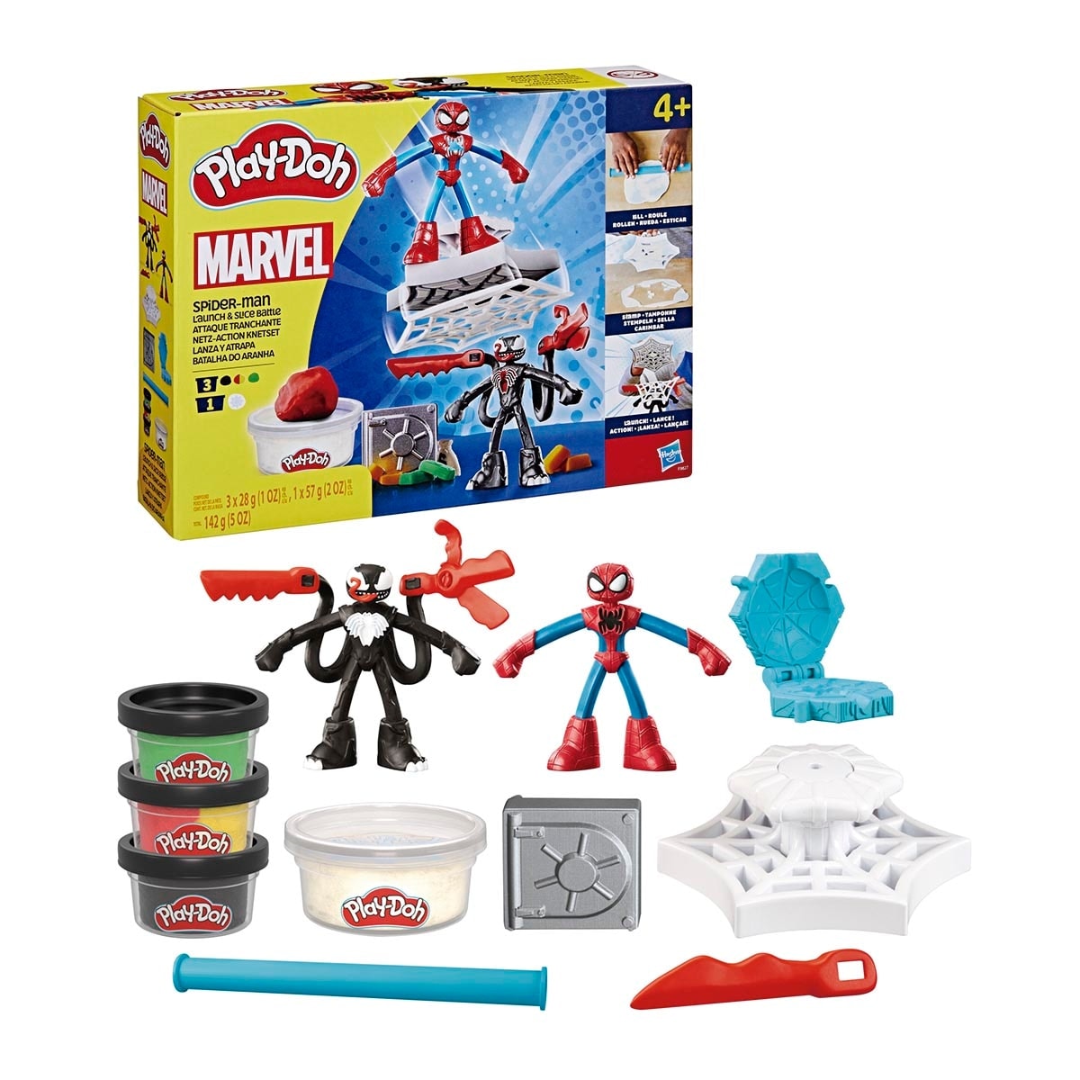 Play-Doh - Juego de manualidades Spider-Man Lanza y Atrapa Marvel Play-Doh. - Image 1