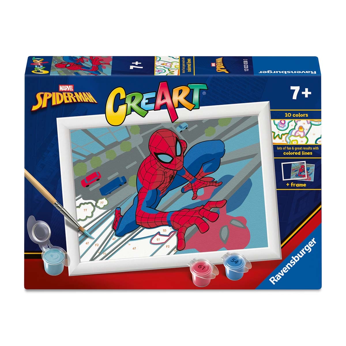 Ravensburger - Pintar por Números CreArt Spiderman Ravensburguer. - Image 1