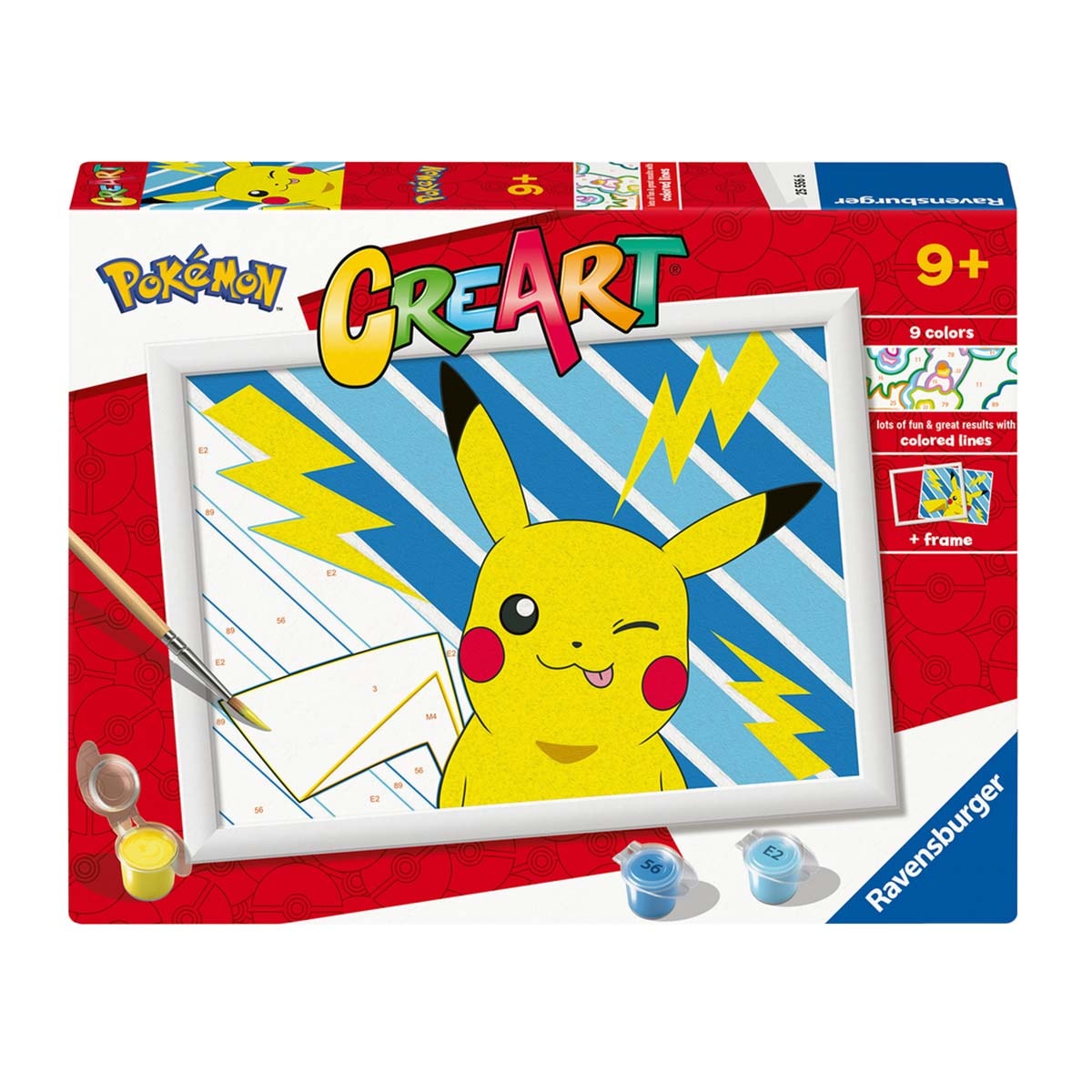 Ravensburger - Pintar por Números CreArt Pokemon Pikachu Ravensburguer. - Image 1