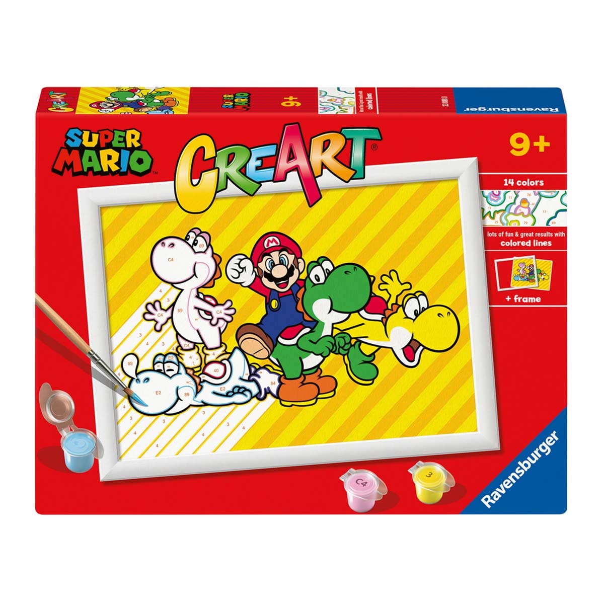 Ravensburger - Pintar por Números CreArt Super Mario Ravensburguer. - Image 1