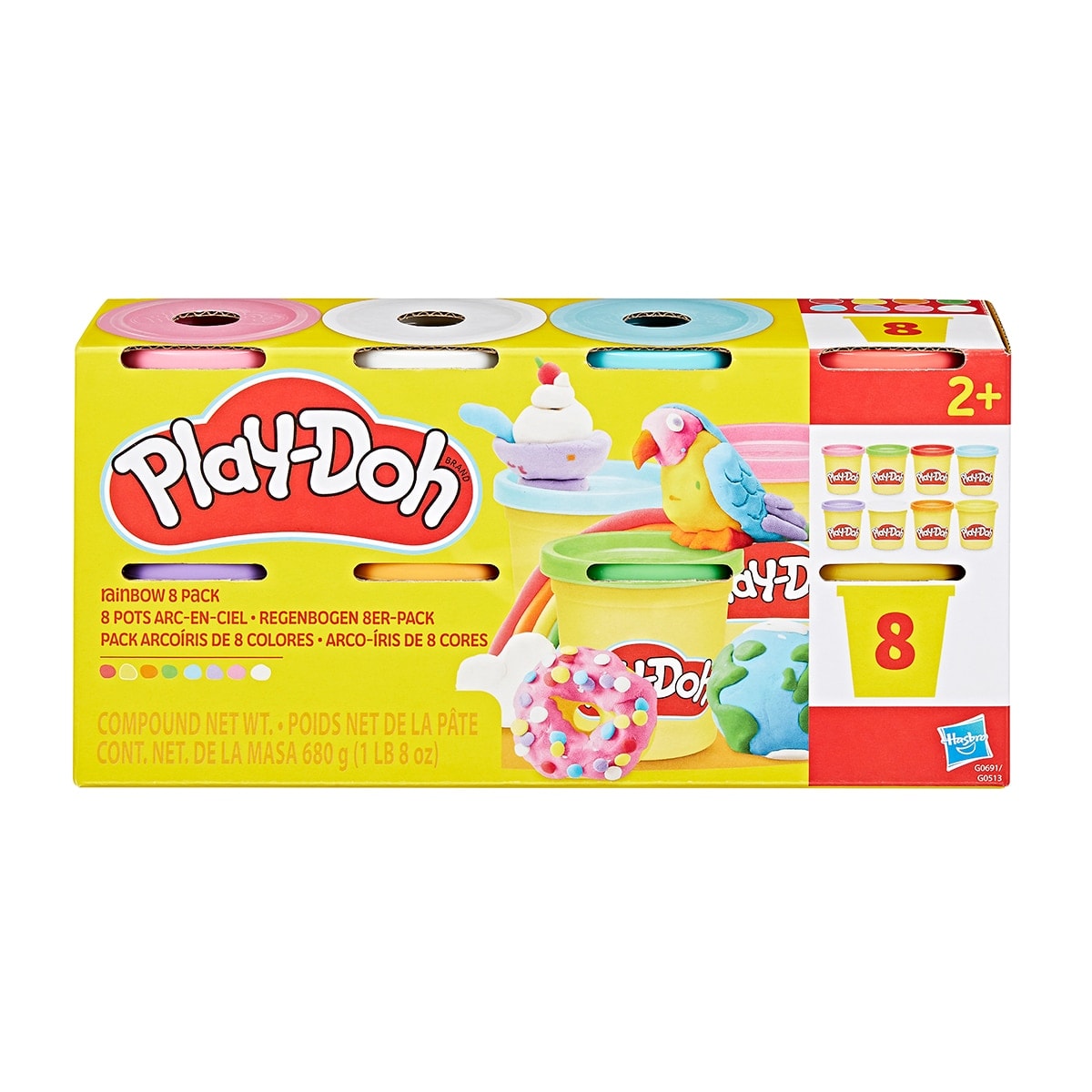 Play-Doh - Pack 8 botes Play-doh Hasbro modelos sutirdos. - Image 1