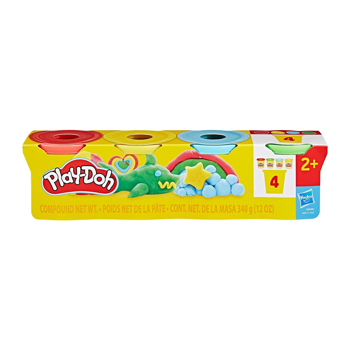 Play-Doh - Pack de 4 botes Play-doh Hasbro modelos sutirdos. - Image 1