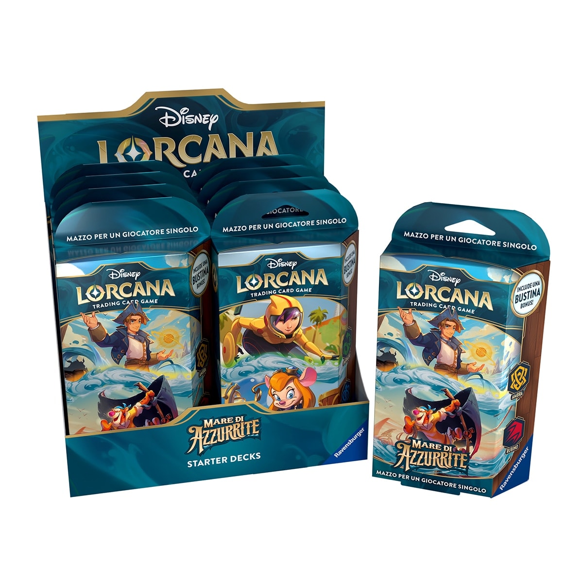 Disney Lorcana - Starter Deck - Amber-Ruby - Emerald-Sapphire Disney Lorcana Chapter 6. - Image 1