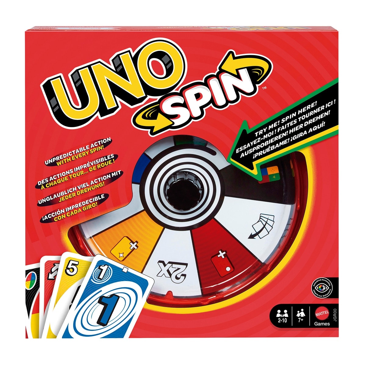 Uno - Juego de cartas Spin Refresh UNO Mattel Games. - Image 1