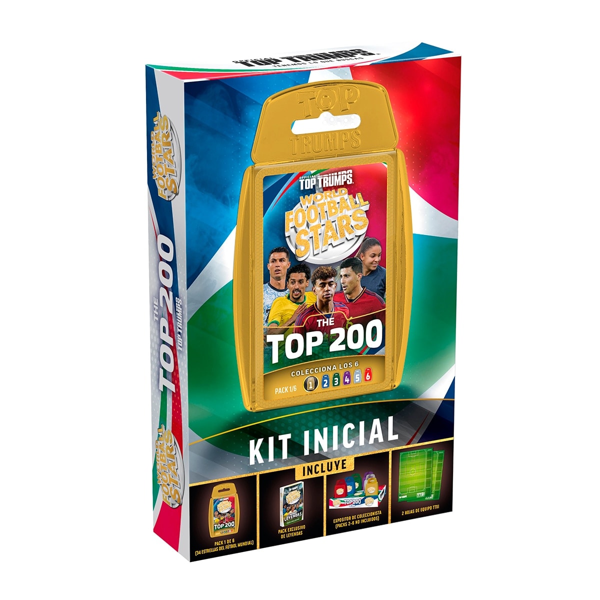 Bizak - Juego de cartas Futbol Mundial Top 200 Starter kit Bizak. - Image 1