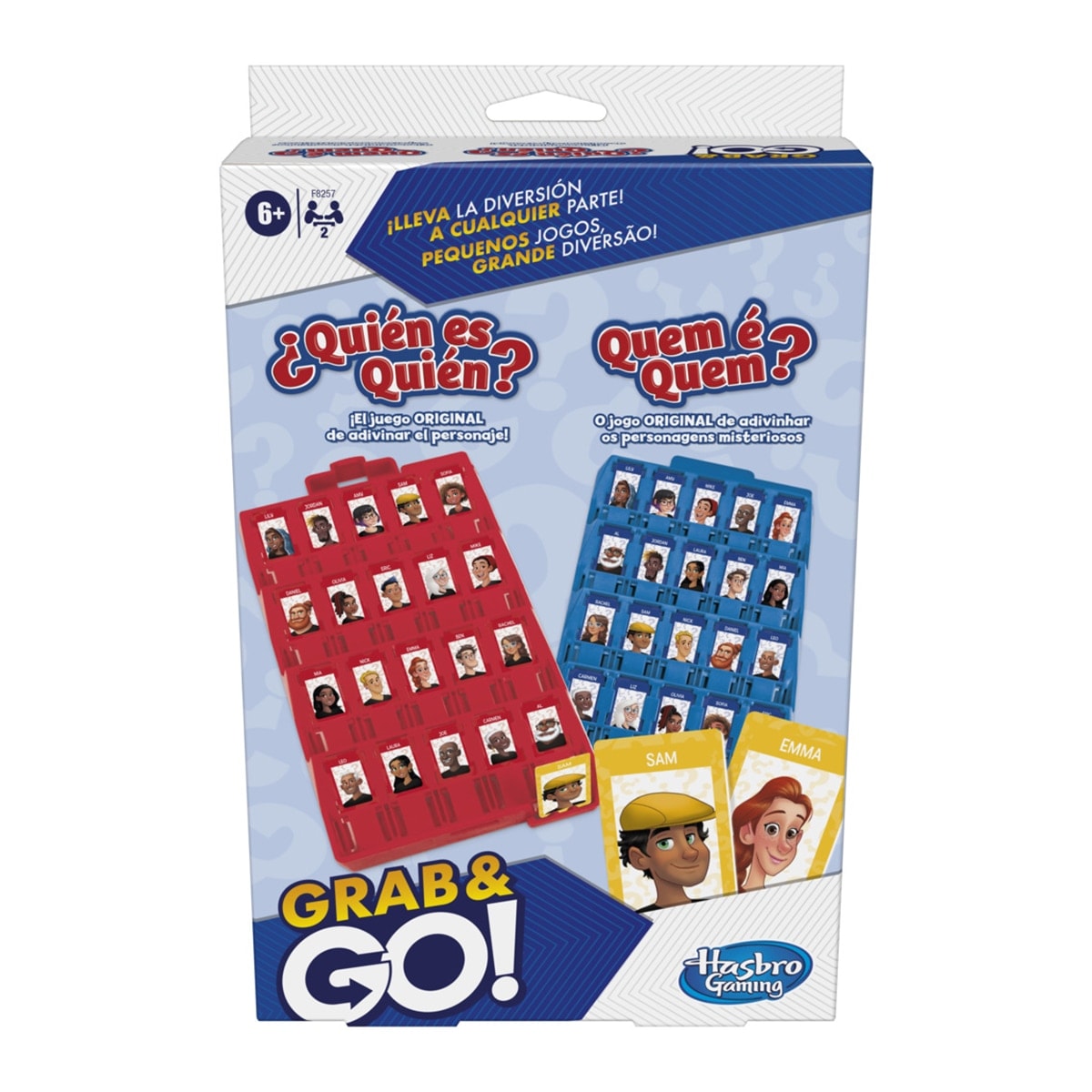 Hasbro Gaming - Juego de mesa Quién es Quién de viaje Grab&Go Hasbro Gaming. - Image 1