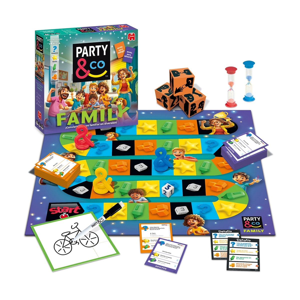 Diset - Juego de mesa Party & Co Family Multiprueba Familiar Diset. - Image 1