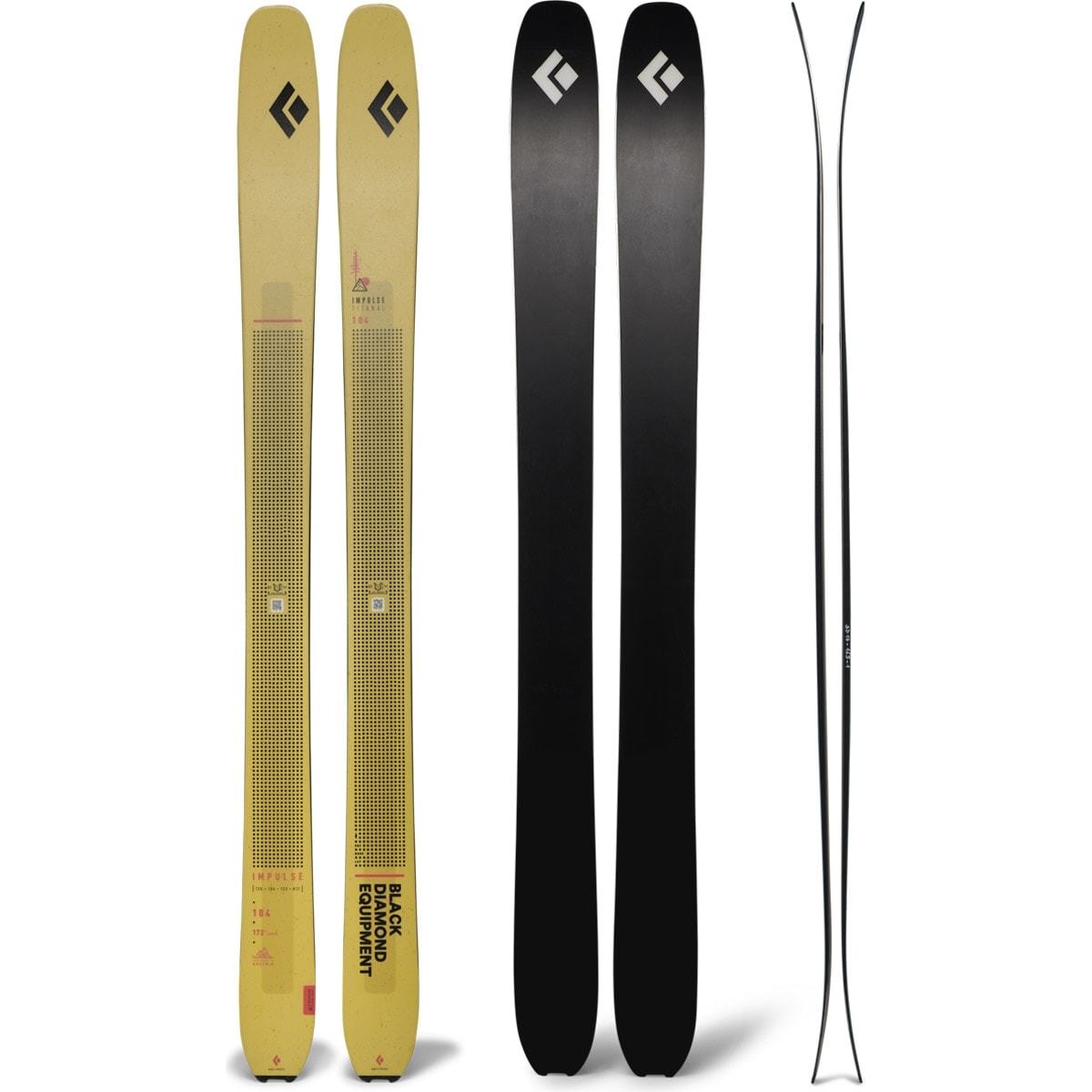 Black Diamond - Esquí sin fijación unisex Impulse 104 Ti Skis Black Diamond. - Image 1