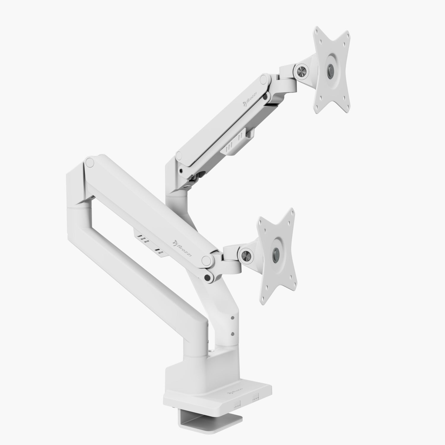 Arozzi - Soporte doble de escritorio Arozzi Alzare para monitores NEO-DUO-WT. - Image 1