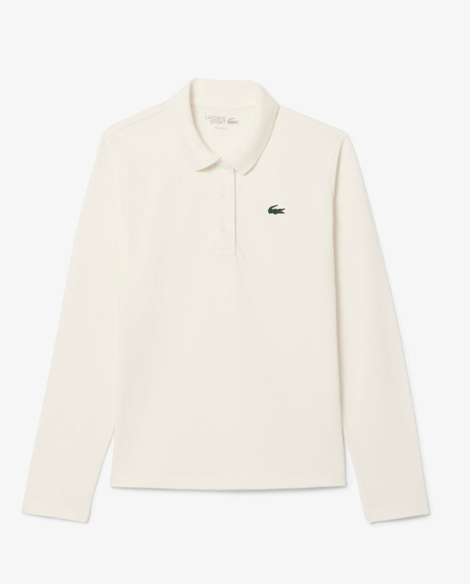 Lacoste - Polo de mujer de golf termorregulador con protección UV en azul de manga corta. - Image 1