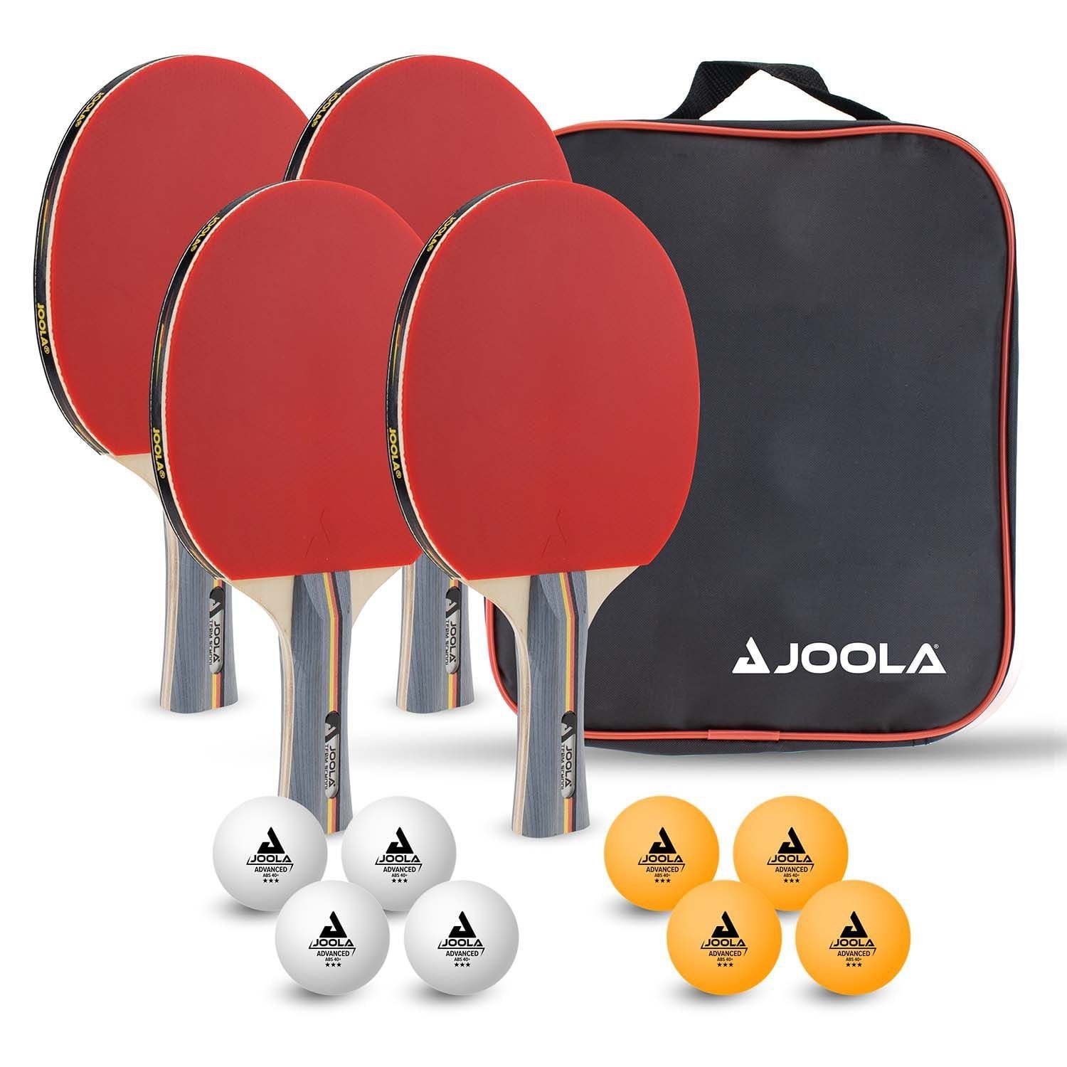 Joola - Set de tenis de mesa con 4 palas, 8 pelotas y funda TEAM SCHOOL Joola. - Image 1