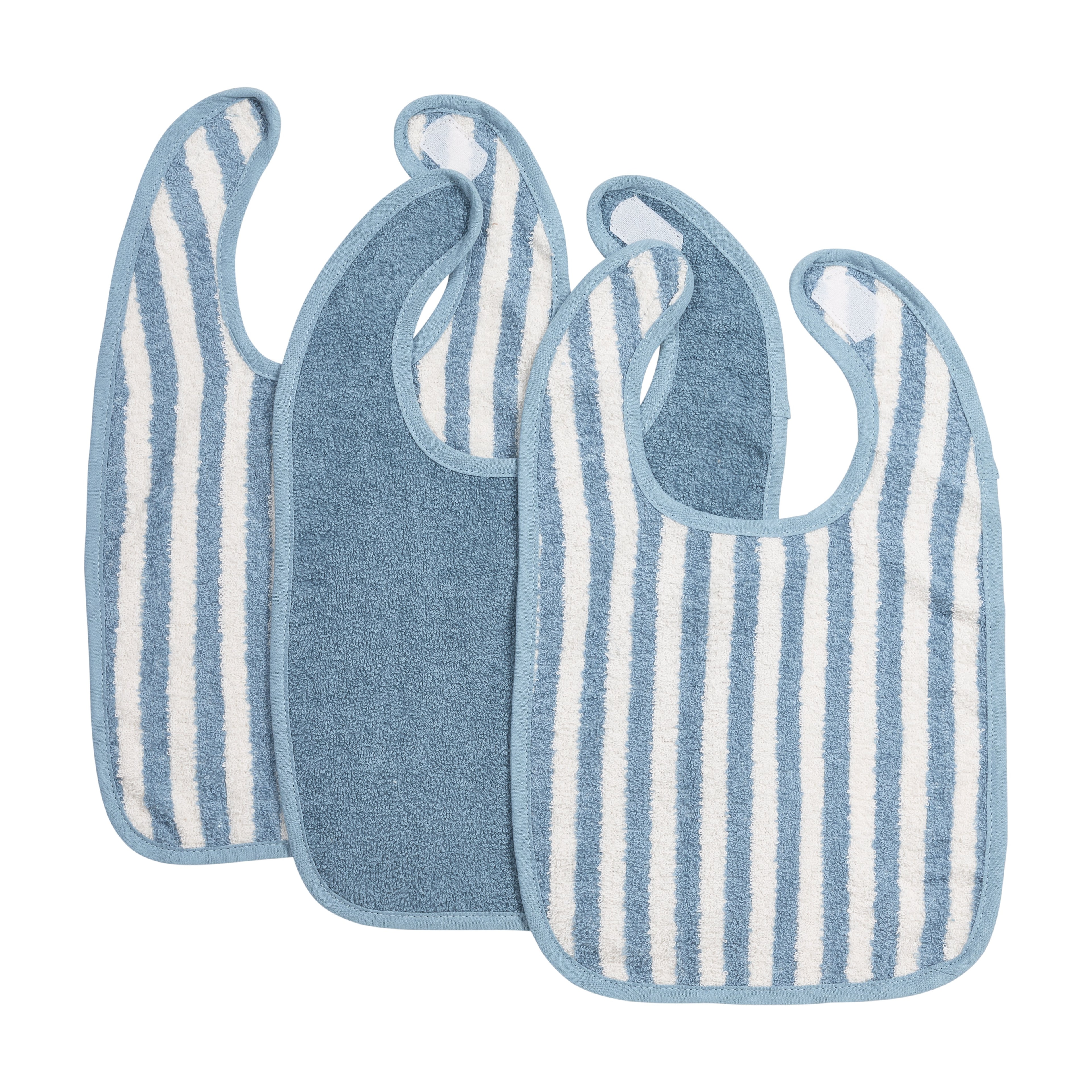 Meyco - Pack 3 baberos rizo con velcro meyco. - Image 1