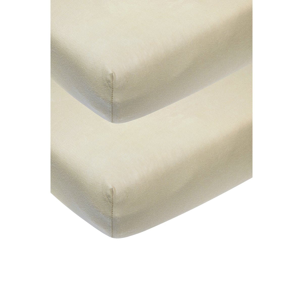 Meyco - Juego sábanas bajeras ajustables cuna Meyco pack 2 60x120 cm. - Image 1