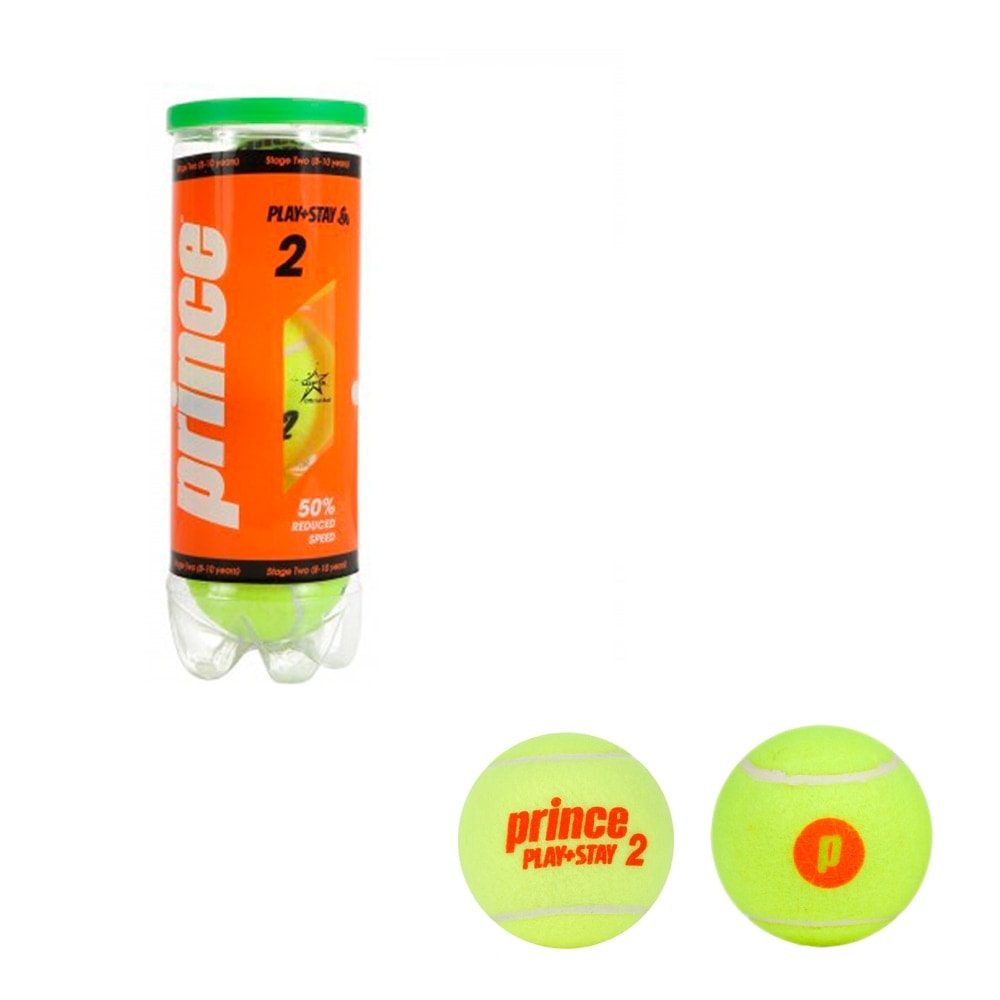 Prince - Caja de 24 botes de 3 bolas de tenis PLAY & STAY STAGE 2 Prince. - Image 1