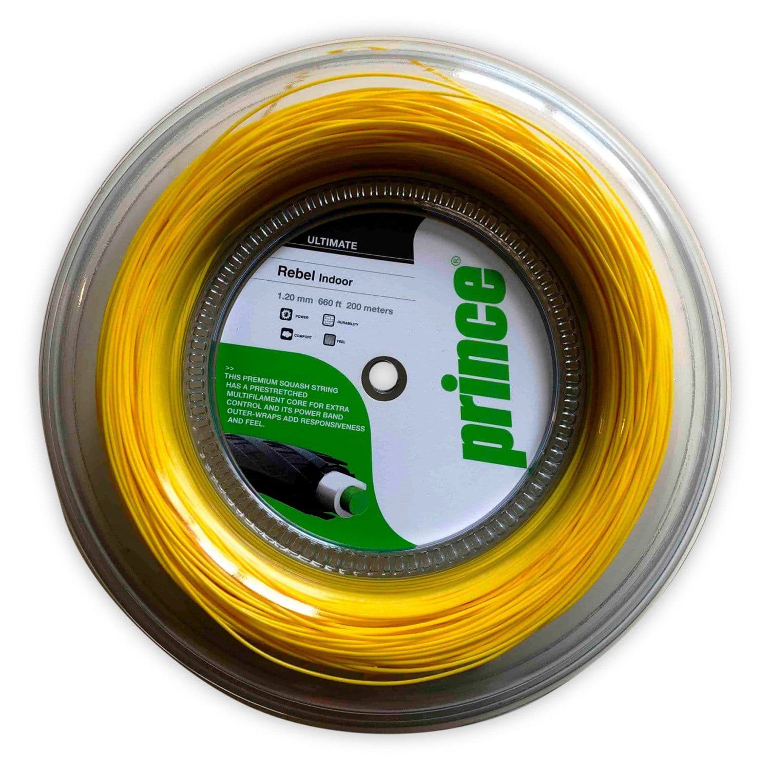 Prince - Cordaje de squash REBEL 17 1.25 mm 200M Prince.