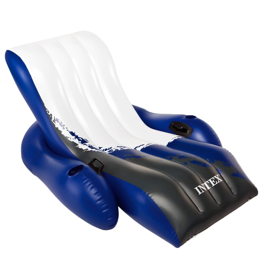 Intex - Sillón hinchable Floating Recliner con reposapiés y portabebidas Intex. - Image 1