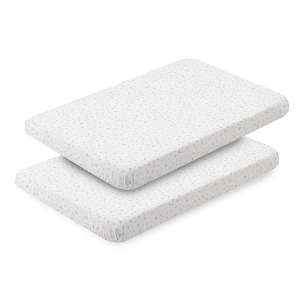 Cambrass - Pack de 2 sábanas bajeras para minicuna (50x82x10 cm) Cambrass Princess. - Image 1
