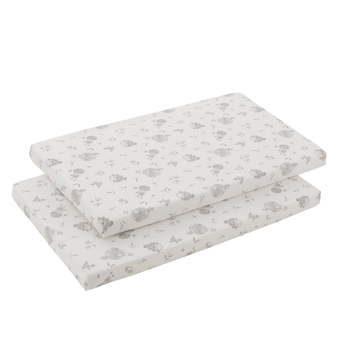 Cambrass - Pack de 2 sábanas bajeras para minicuna (50x82x10 cm) Cambrass Luxury. - Image 1