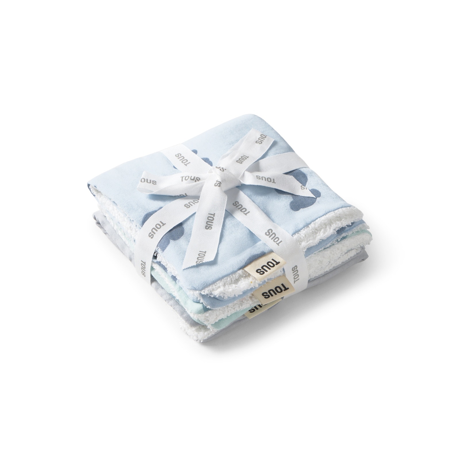 Tous - Pack de mini toallas 30x30 cm Tous Baby con osos sobre rizo. - Image 1