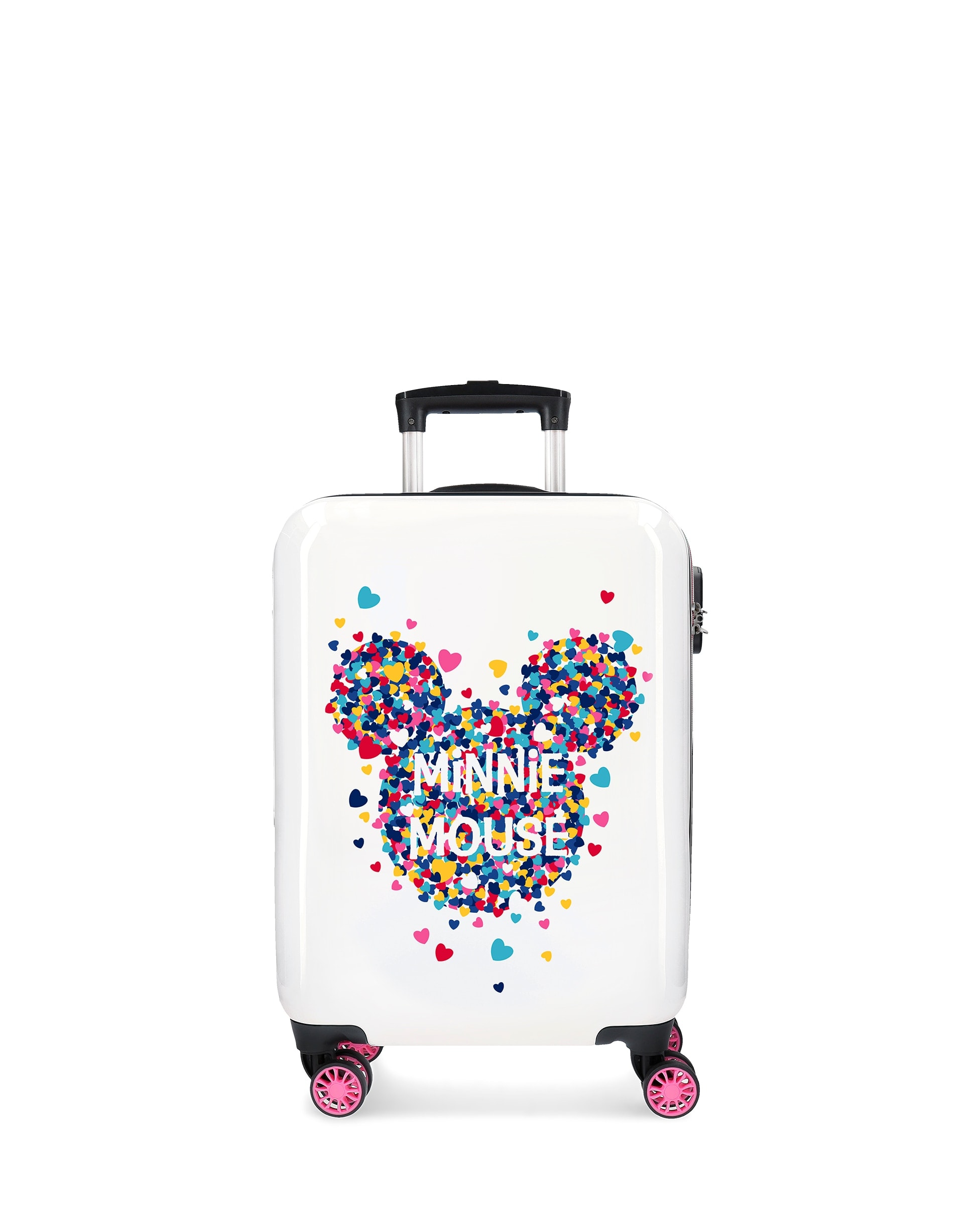 Disney - Maleta de cabina infantil Minnie Magic corazones rígida con capacidad de 33L. - Image 1