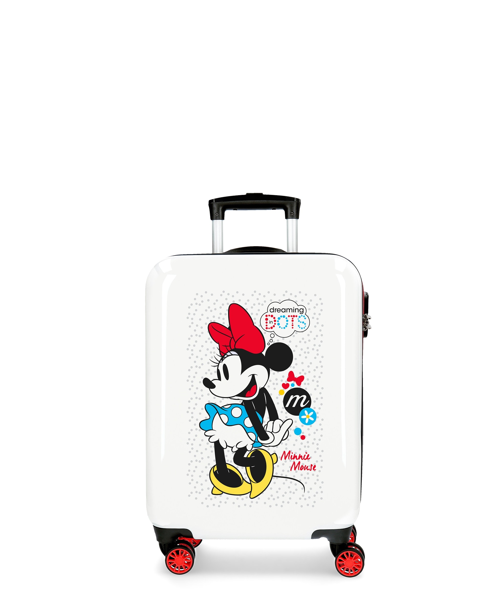 Disney - Maleta de cabina Minnie Enjoy the Day Dots rígida con capacidad de 34L. - Image 1