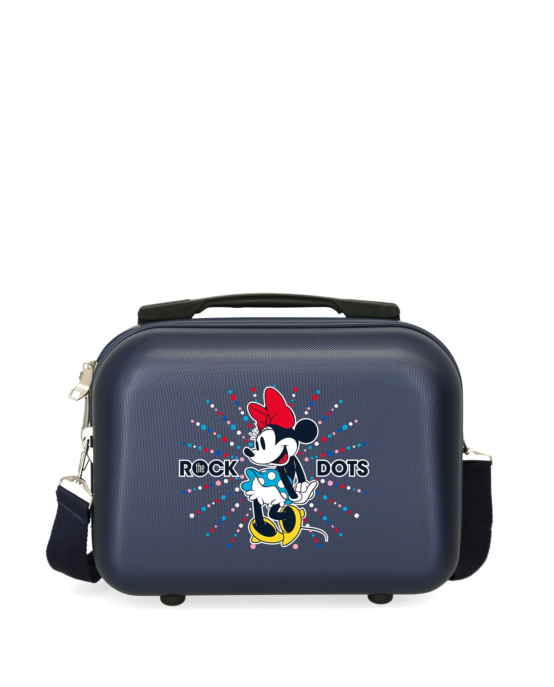 Disney - Neceser infantil ABS Minnie Rock Dots rígido con capacidad de 9L. - Image 1