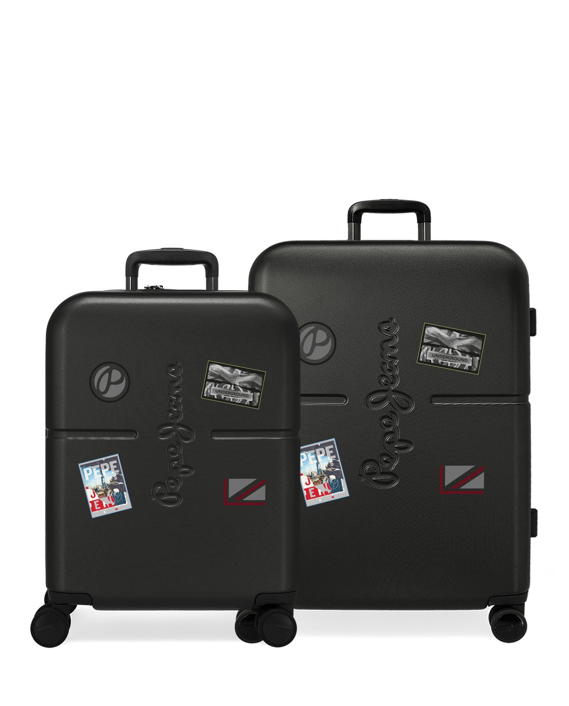Pepe Jeans - Juego de maletas (cabina y mediana) Chest rígidas con capacidad de 116L. - Image 1