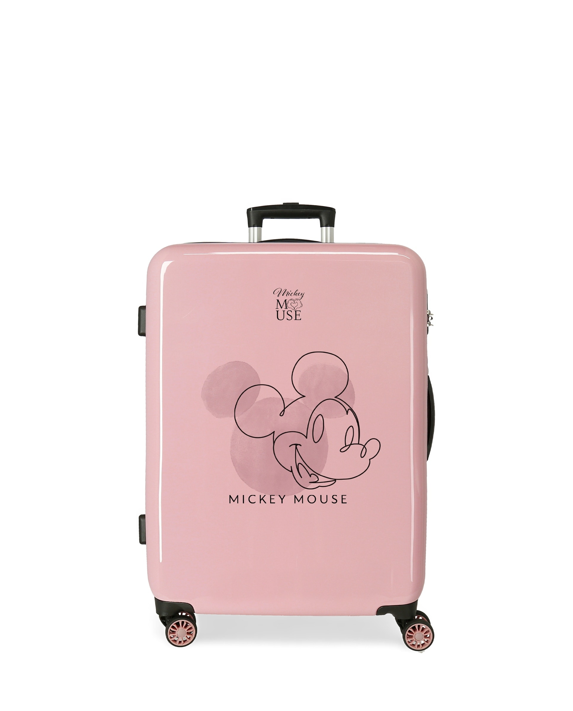 Disney - Maleta mediana Mickey Outline rígida con capacidad de 70L. - Image 1