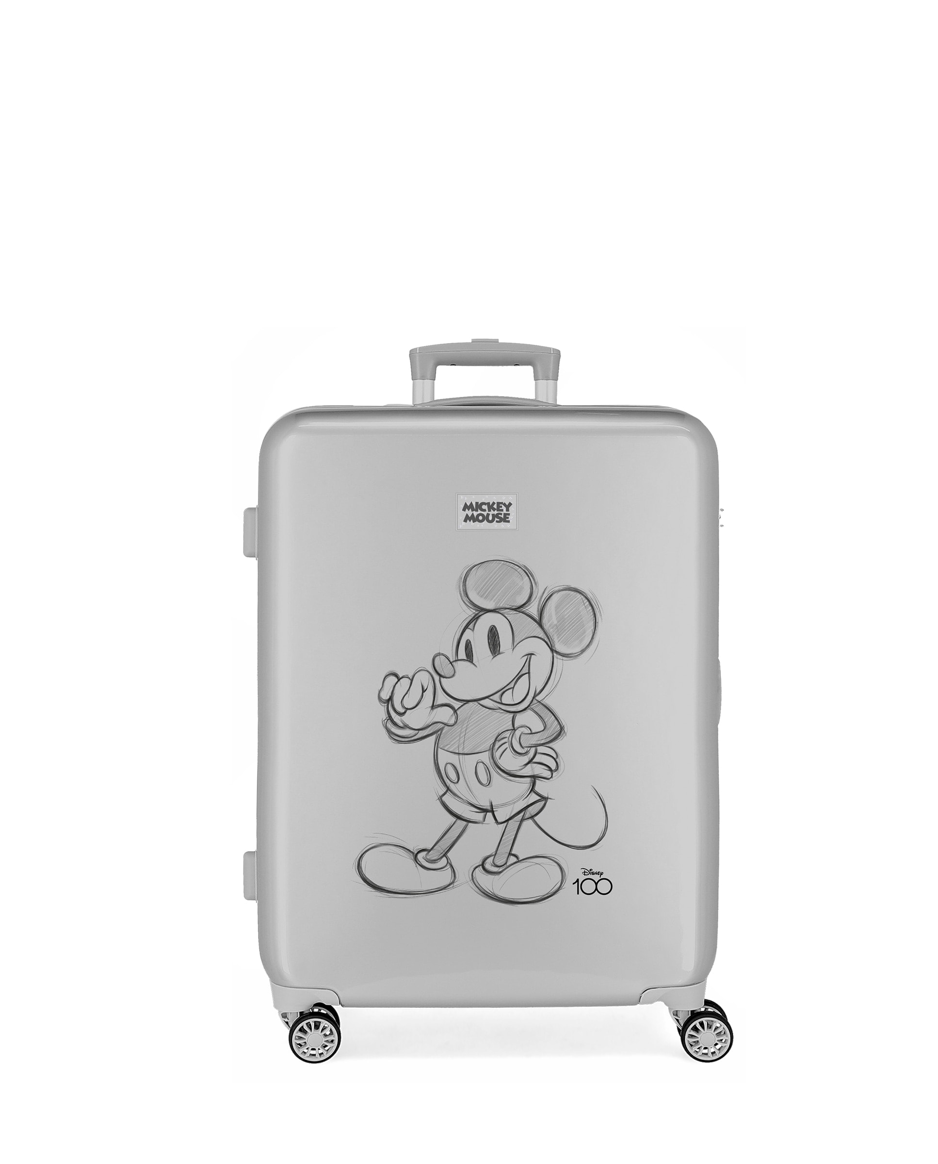 Disney - Maleta Mediana Mickey rígida 65cm con capacidad de 70L en plata. - Image 1
