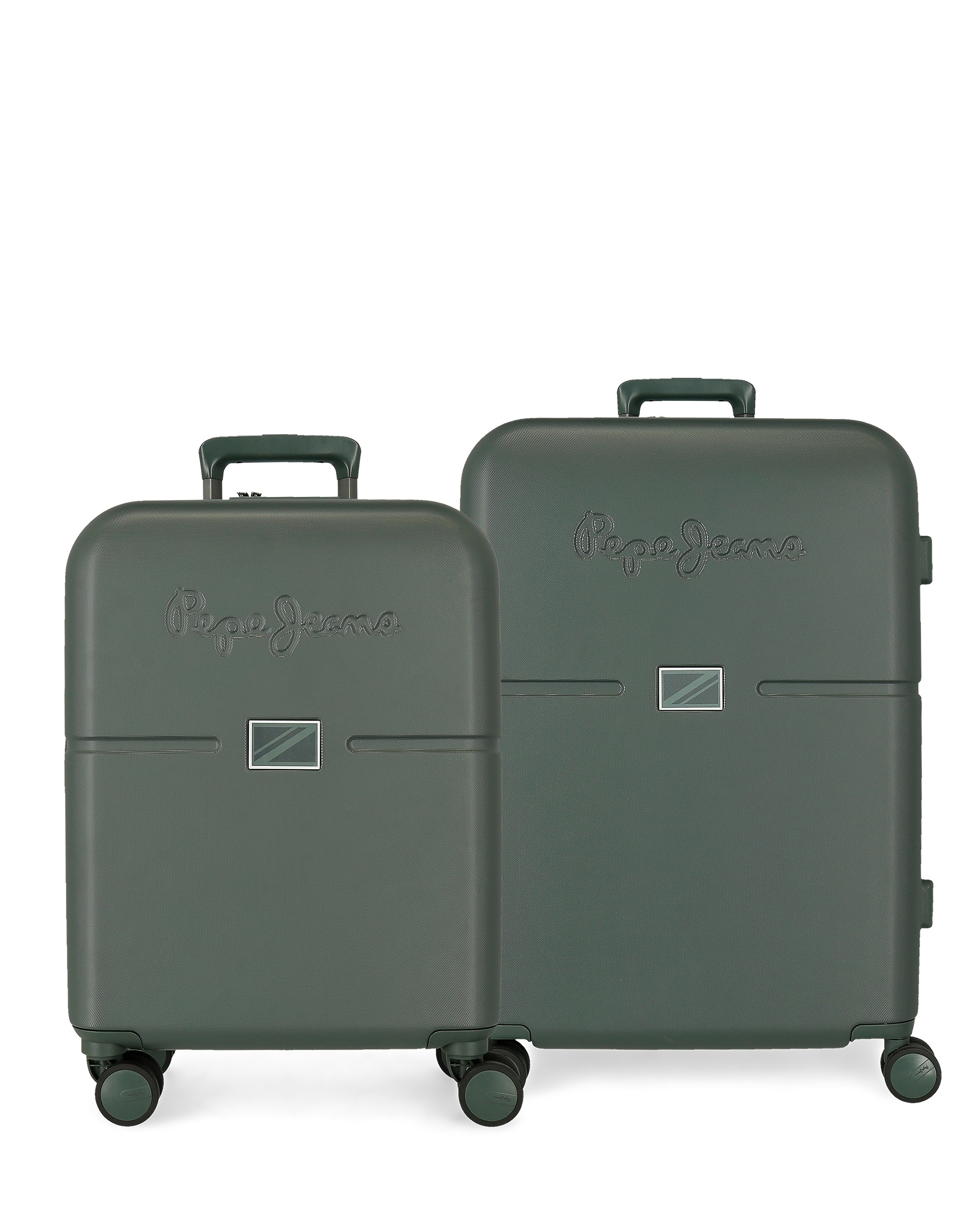 Pepe Jeans - Juego de maletas (cabina y mediana) Accent rígidas con capacidad de 116L. - Image 1