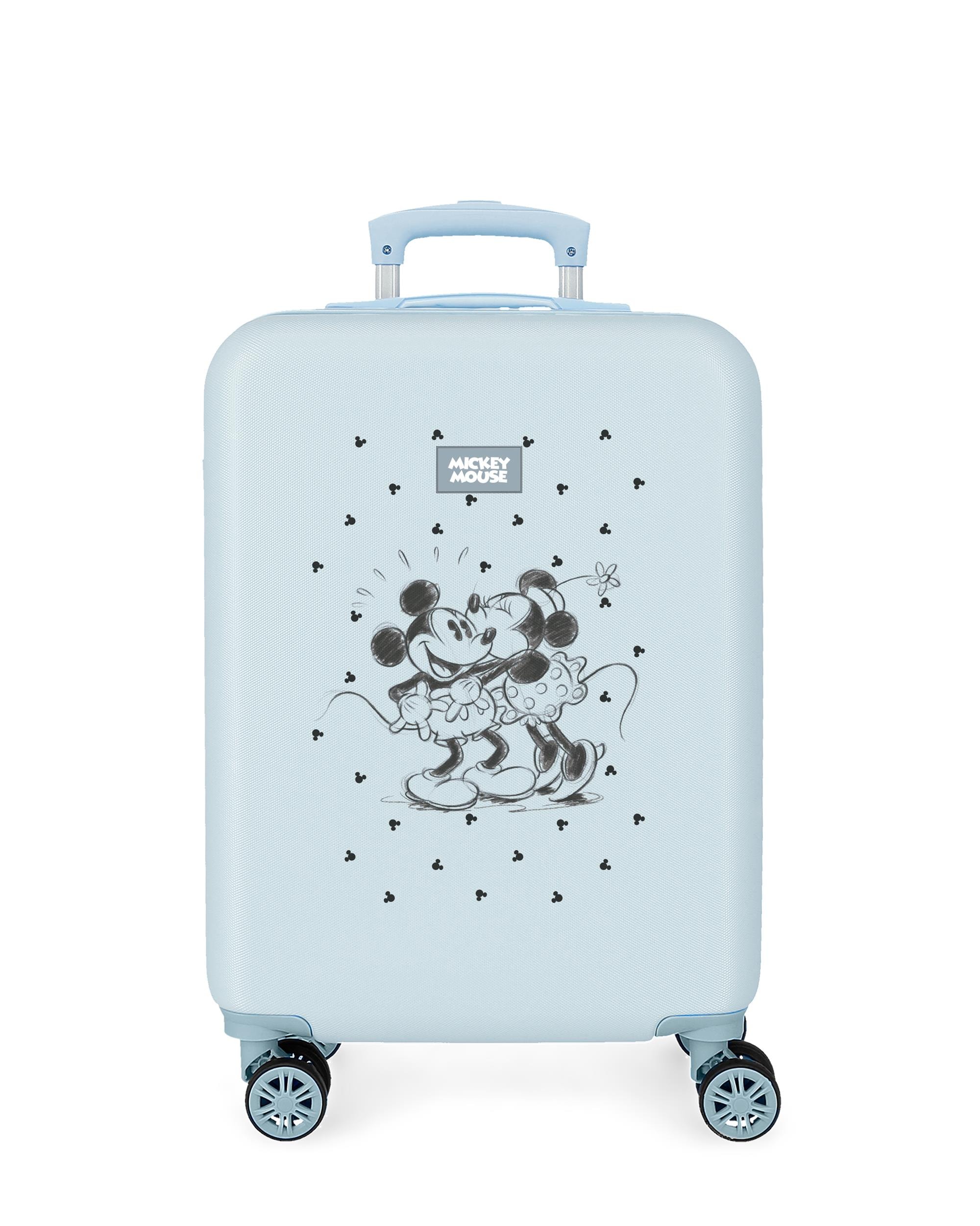 Disney - Maleta de cabina 55cm disney mickey y minnie kisses abs con capacidad de 41,8l. - Image 1