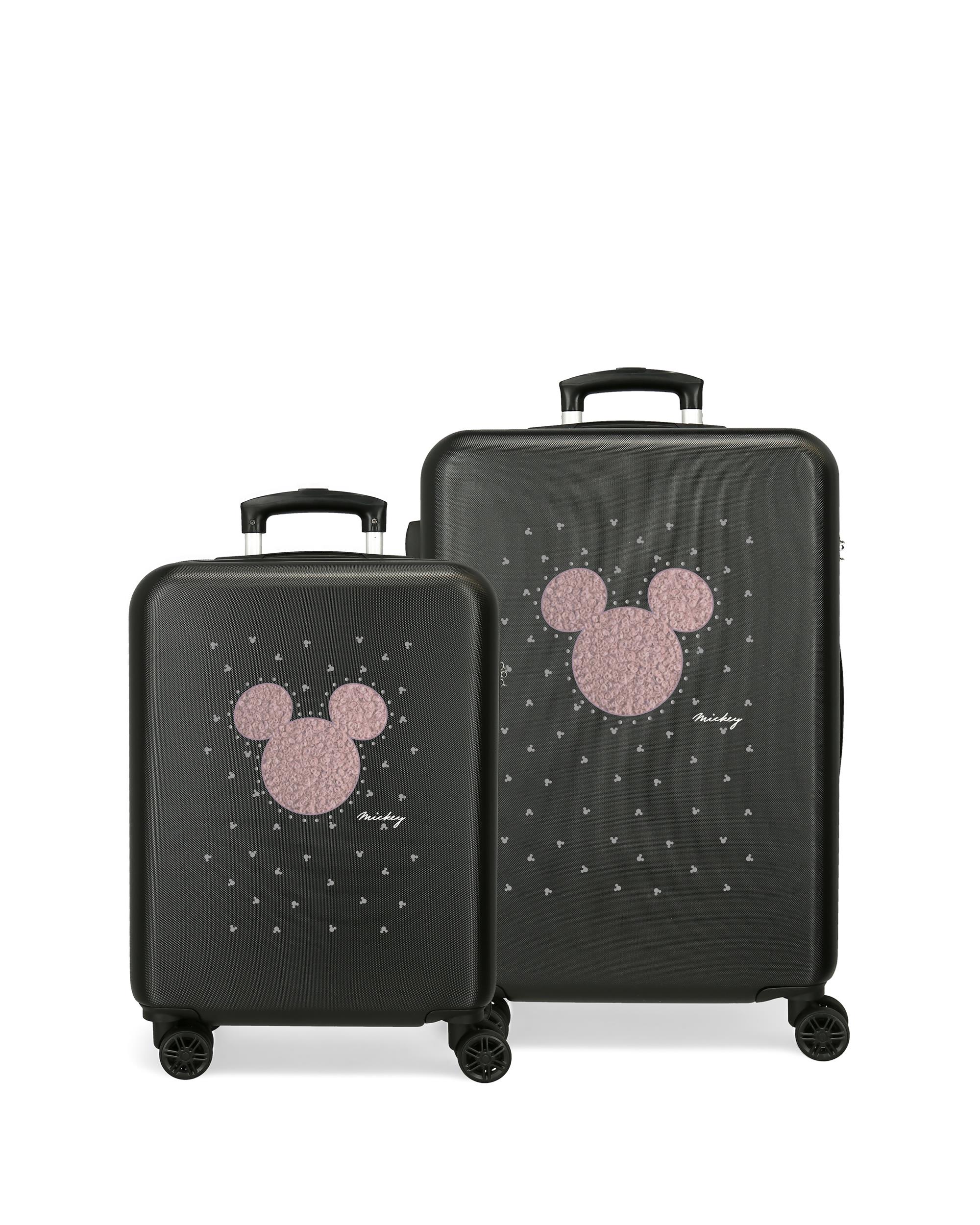 Disney - Juego de maletas (cabina y mediana) mickey studs con capacidad de 91l. - Image 1