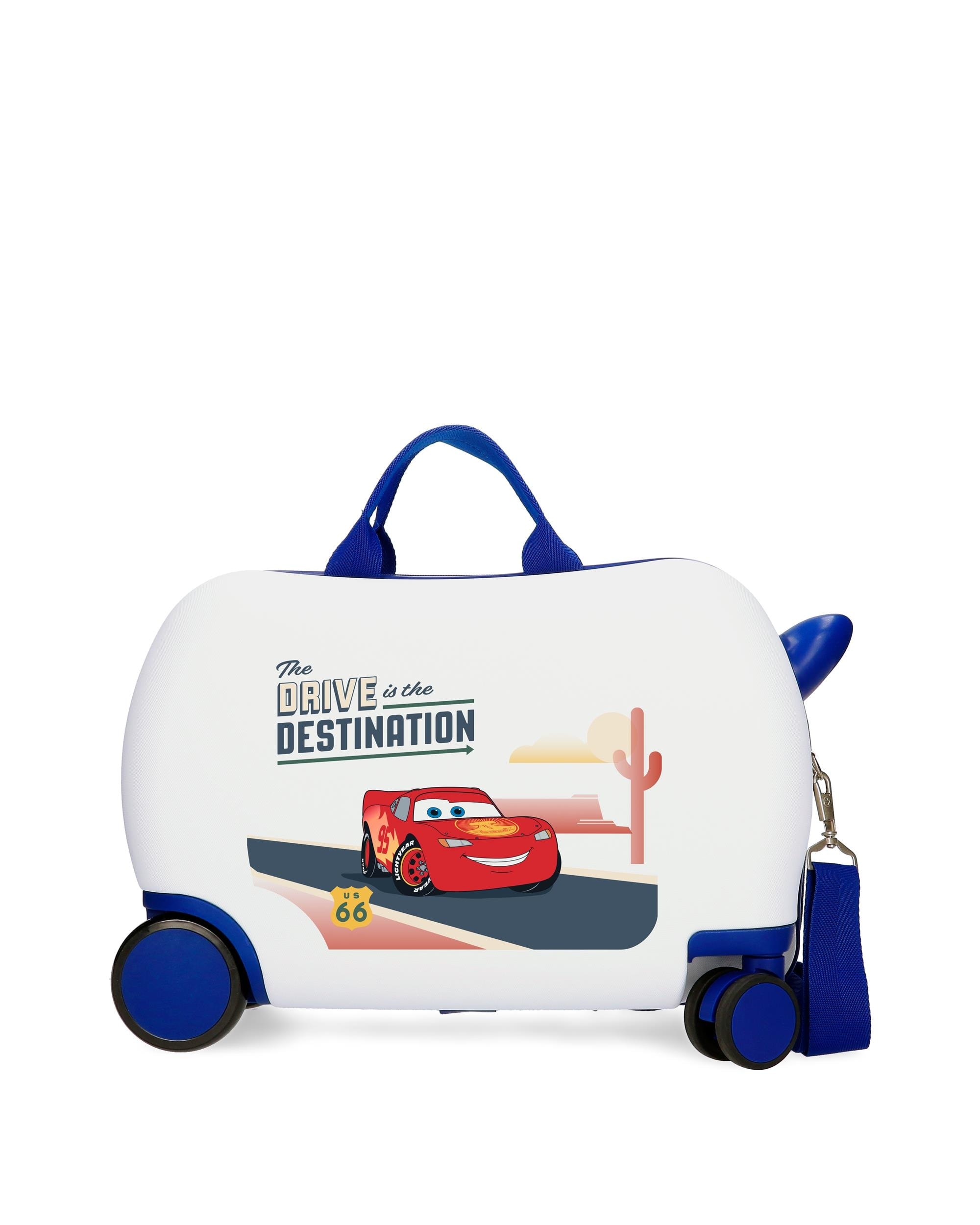 Disney - Maleta infantil 2 ruedas multidireccionales Cars Destination con capacidad de 28L. - Image 1