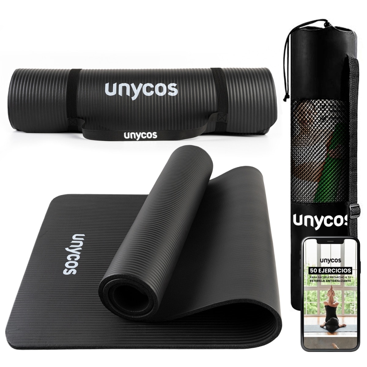 Unycos - Esterilla de yoga Antideslizante 10 mm Unycos. - Image 1