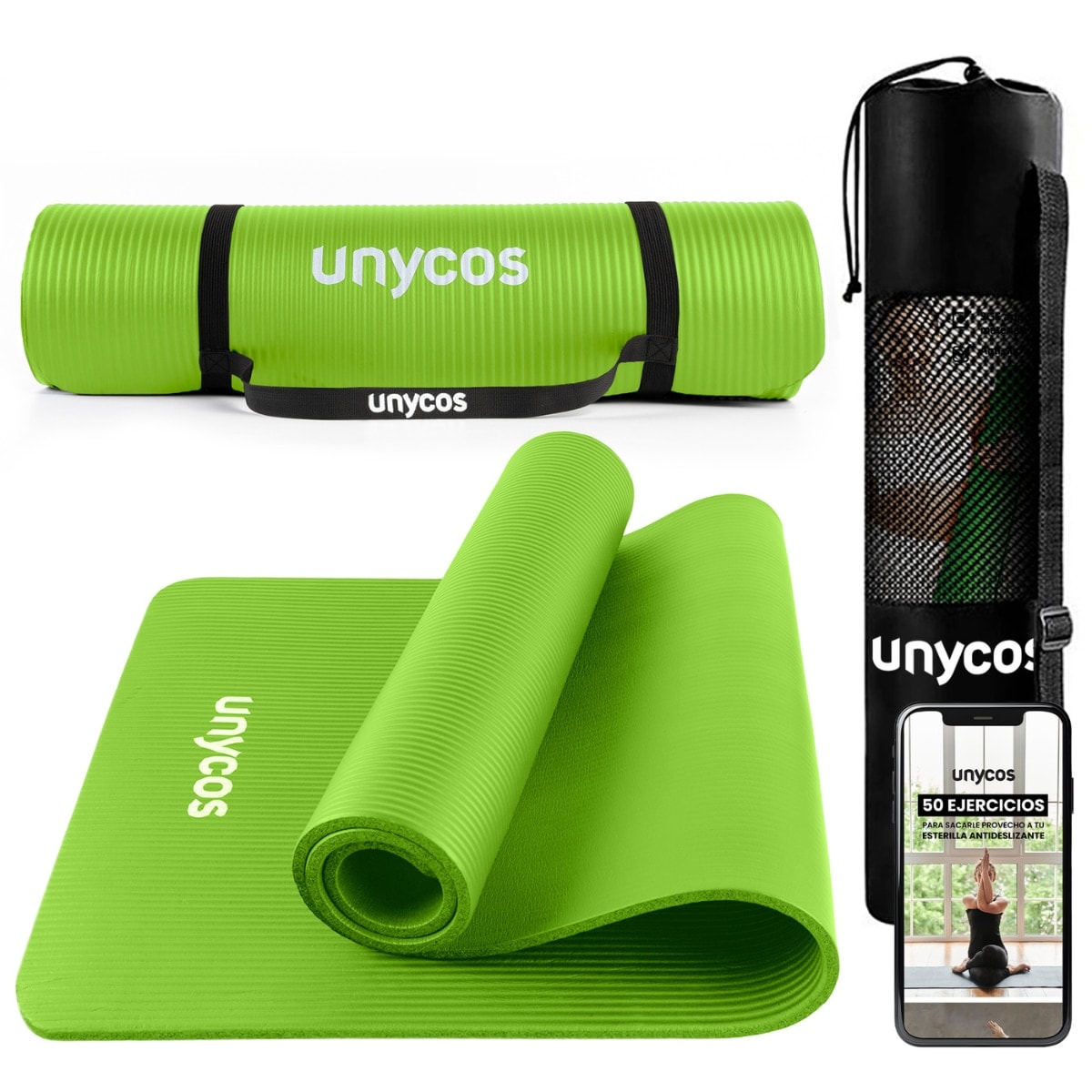 Unycos - Esterilla de yoga Antideslizante 10 mm Unycos. - Image 1