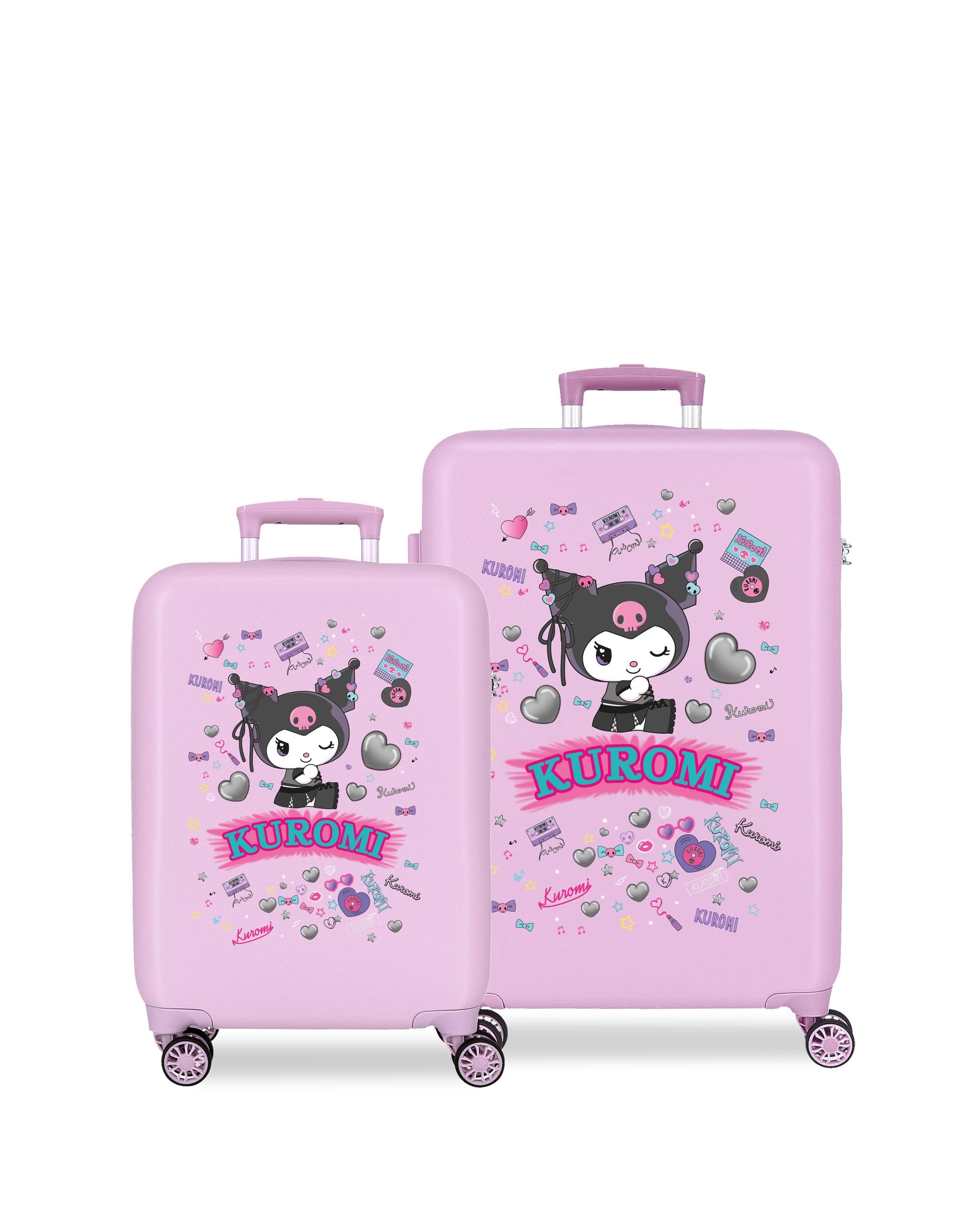 Disney - Juego de maletas 55-65 cm kuromi retro pop abs rígida con capacidad de 91l. - Image 1