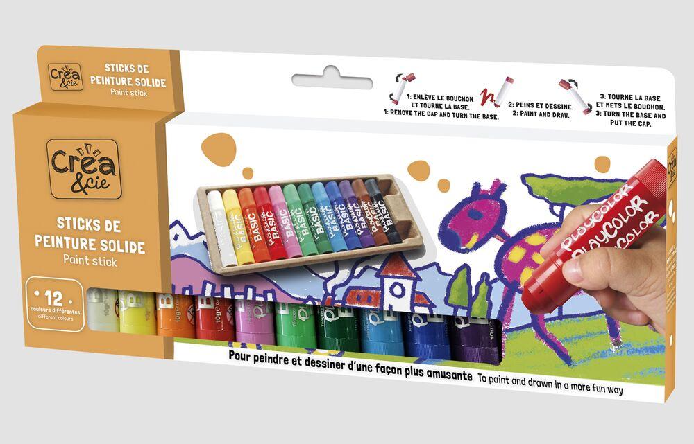 12 STICKS DE PEINTURE SOLIDE - Image 1