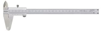 Mitutoyo 530-123, Vernier Vernier Caliper 0-200 mm, 0.03 mm, Flat, Metric
