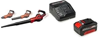 Einhell Souffleur sans fil GE-UB 18/250 Li E-Solo Power X-Change (18V, vitesse d’air 250 km/h, tube en 3 parties, variateur de vitesse électronique avec indicateur LED) avec chargeur et batterie 4,0Ah - Image 1