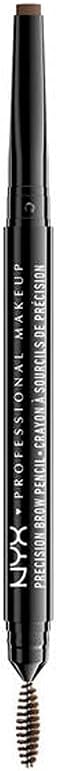 NYX Professional Makeup Crayon à Sourcils Precision Brow, Double-Embout avec Crayon Plat et Goupillon, Teinte : Ash Brown (04) - Image 1