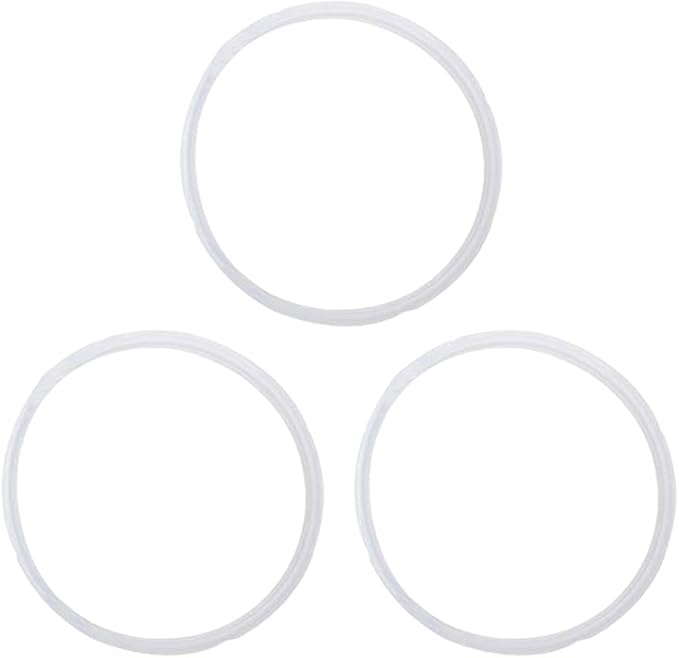 Replacement Pressure Cooker Seal Ring for Instant Pot Duo 50/60 Lux 60 CSG 60 Pressure Cooker - Silicone Gasket Compatible with 6Qt (White) - Image 1