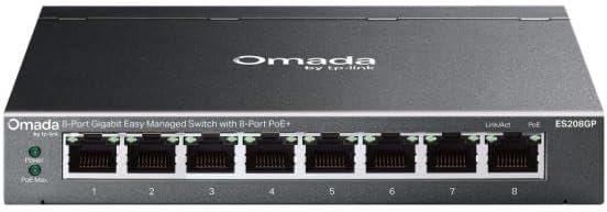 OMADA TP-LINK ES208GP 8-Port GIGABIT Easy Managed Switch with 8-Port POE+ - Image 1